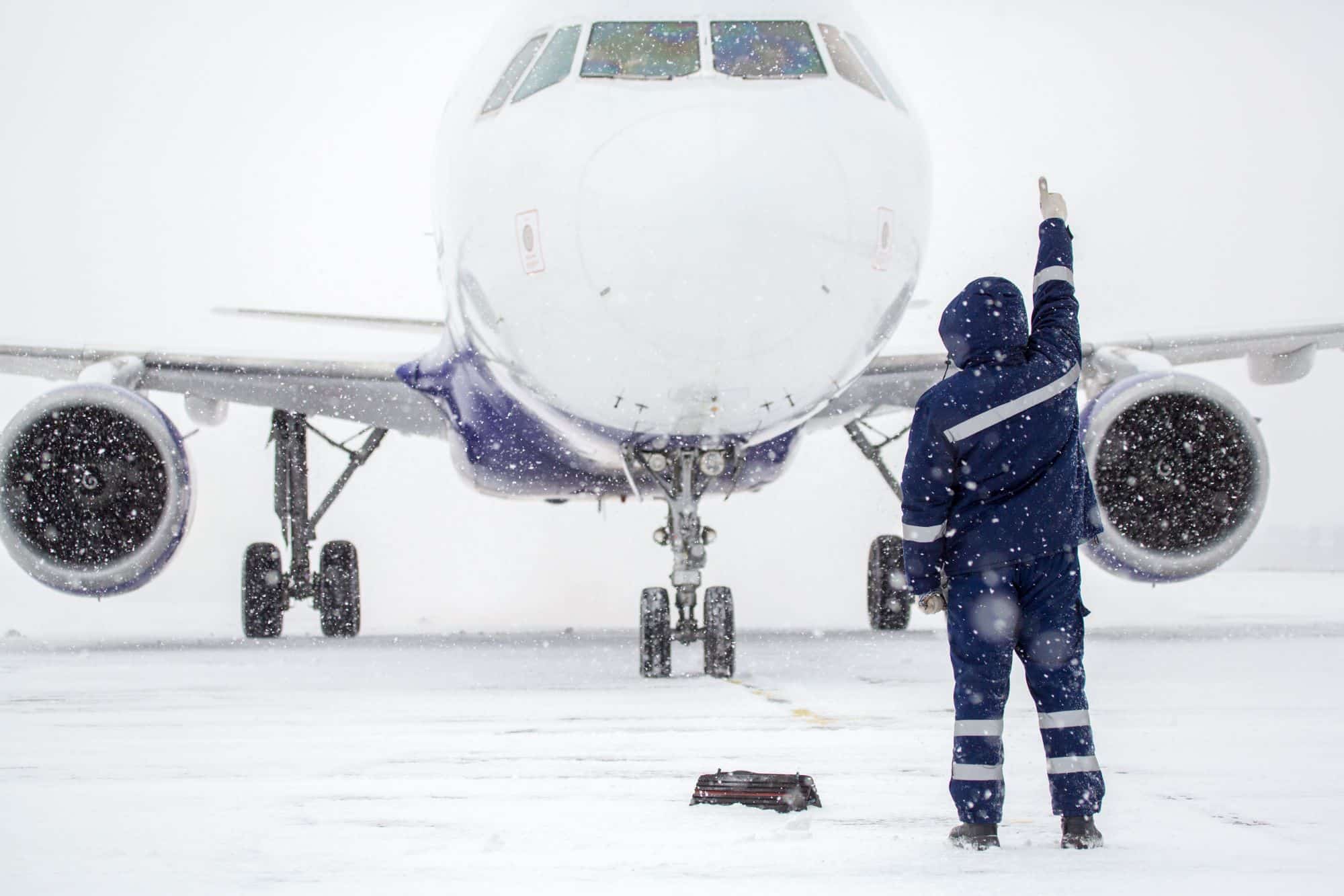 business travel in the winter