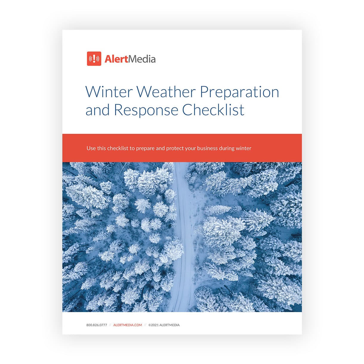 Cover of free winter weather preparedness checklist