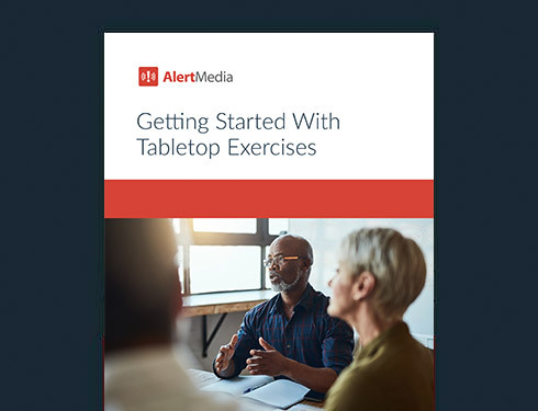 Cover image of resource with "getting started with tabletop exercises" text
