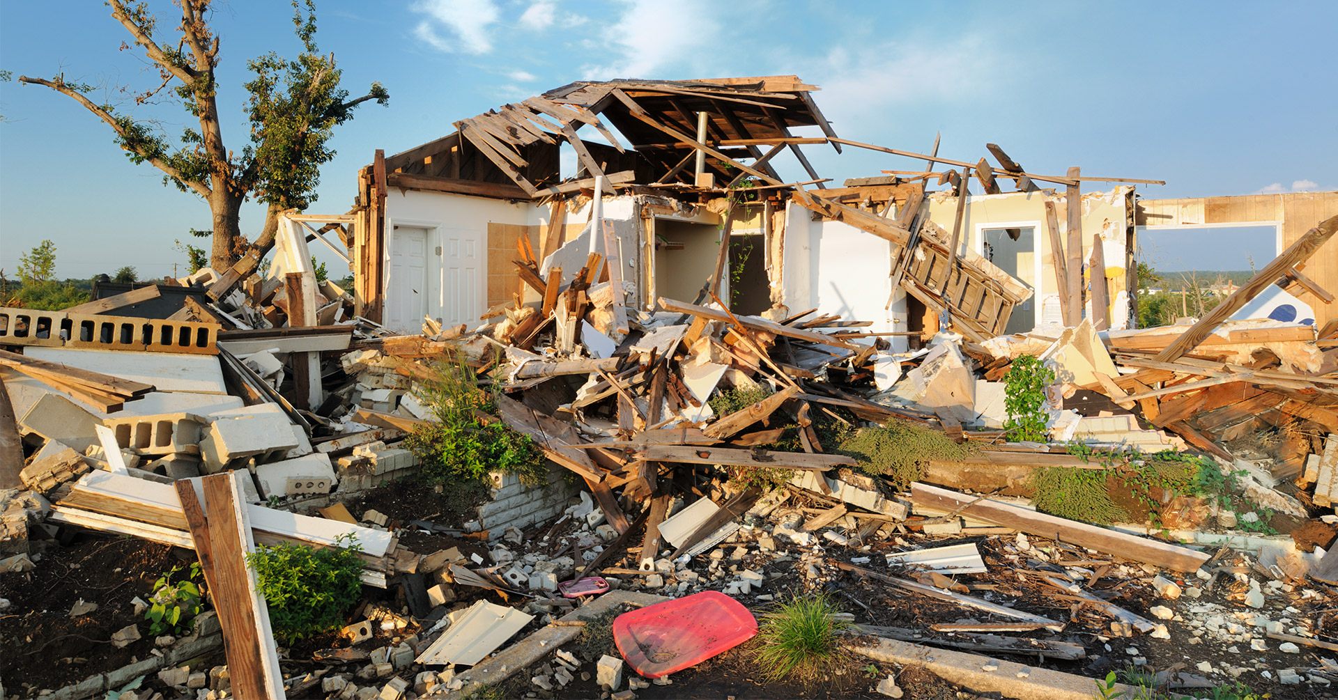 Home destroyed by tornado