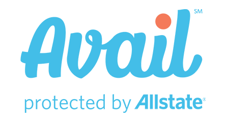 Logo with text "Avail protected by Allstate"