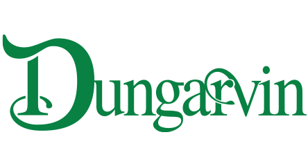 Green logo with text Dungar-vin