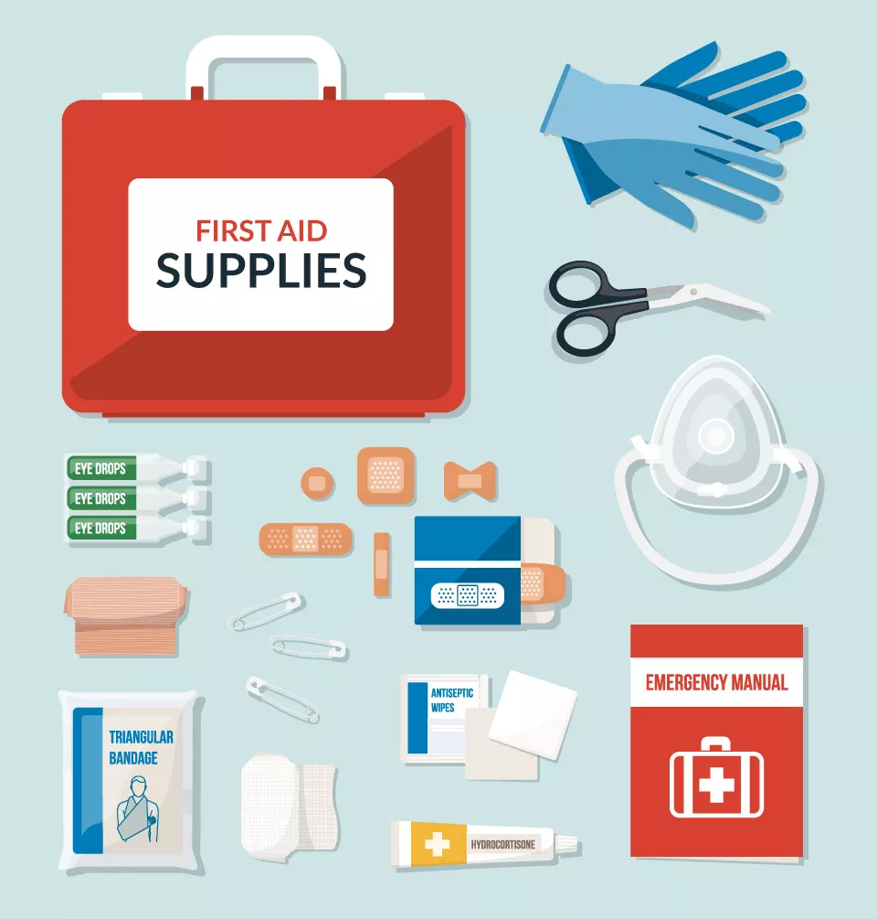 First aid supplies for the workplace