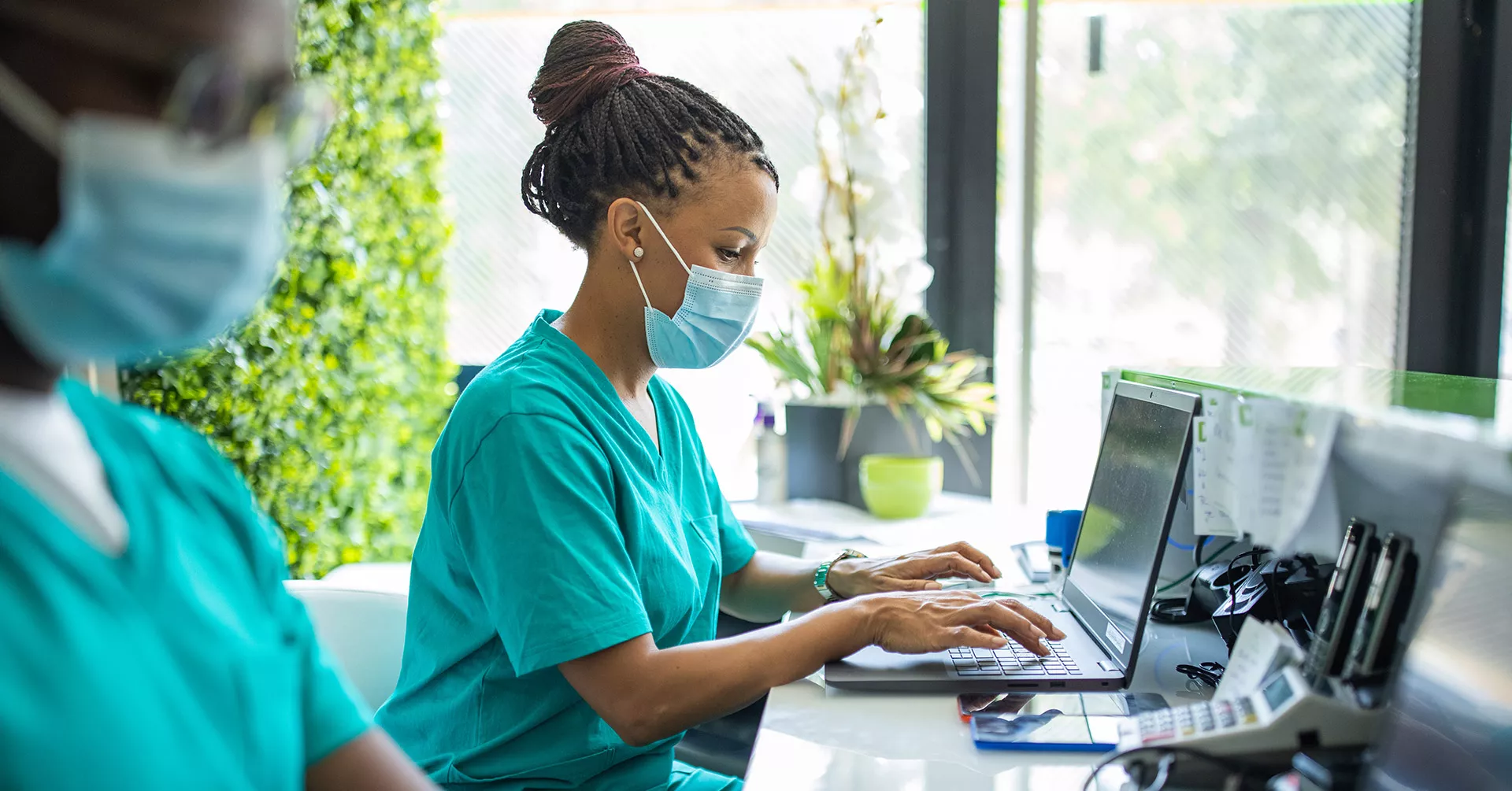 Healthcare workers staying safe with PPE