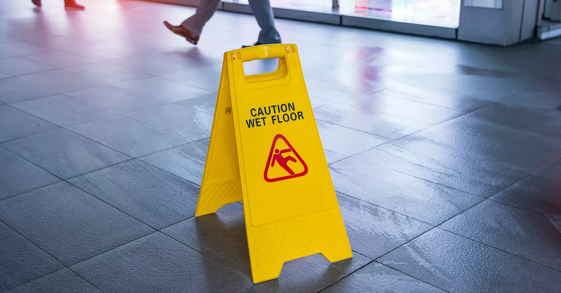 Wet floor sign