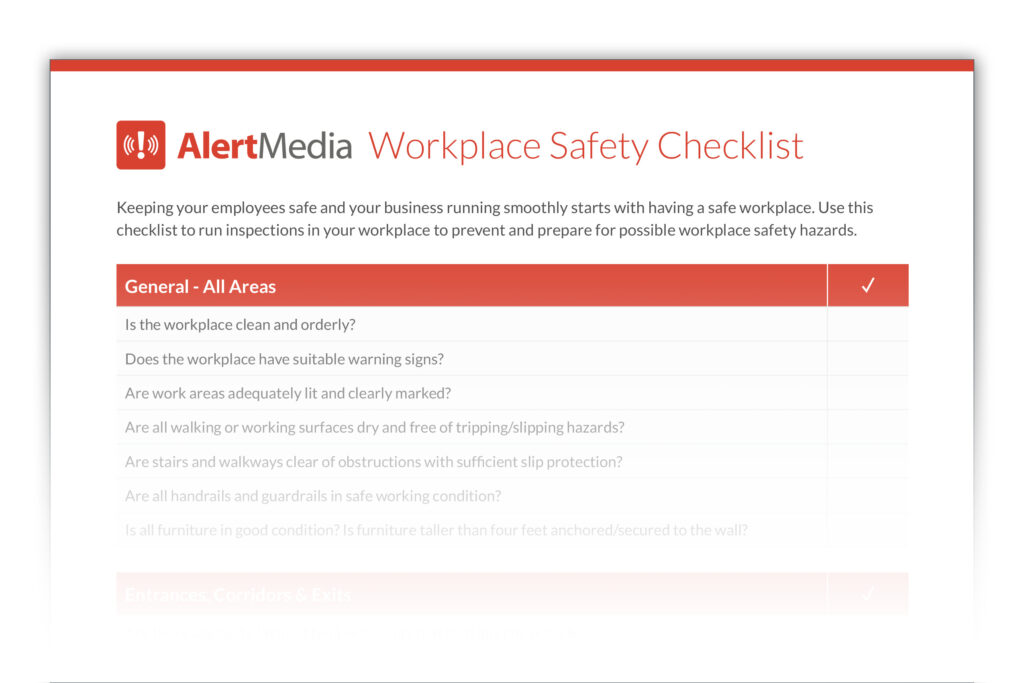 trip hazard checklist