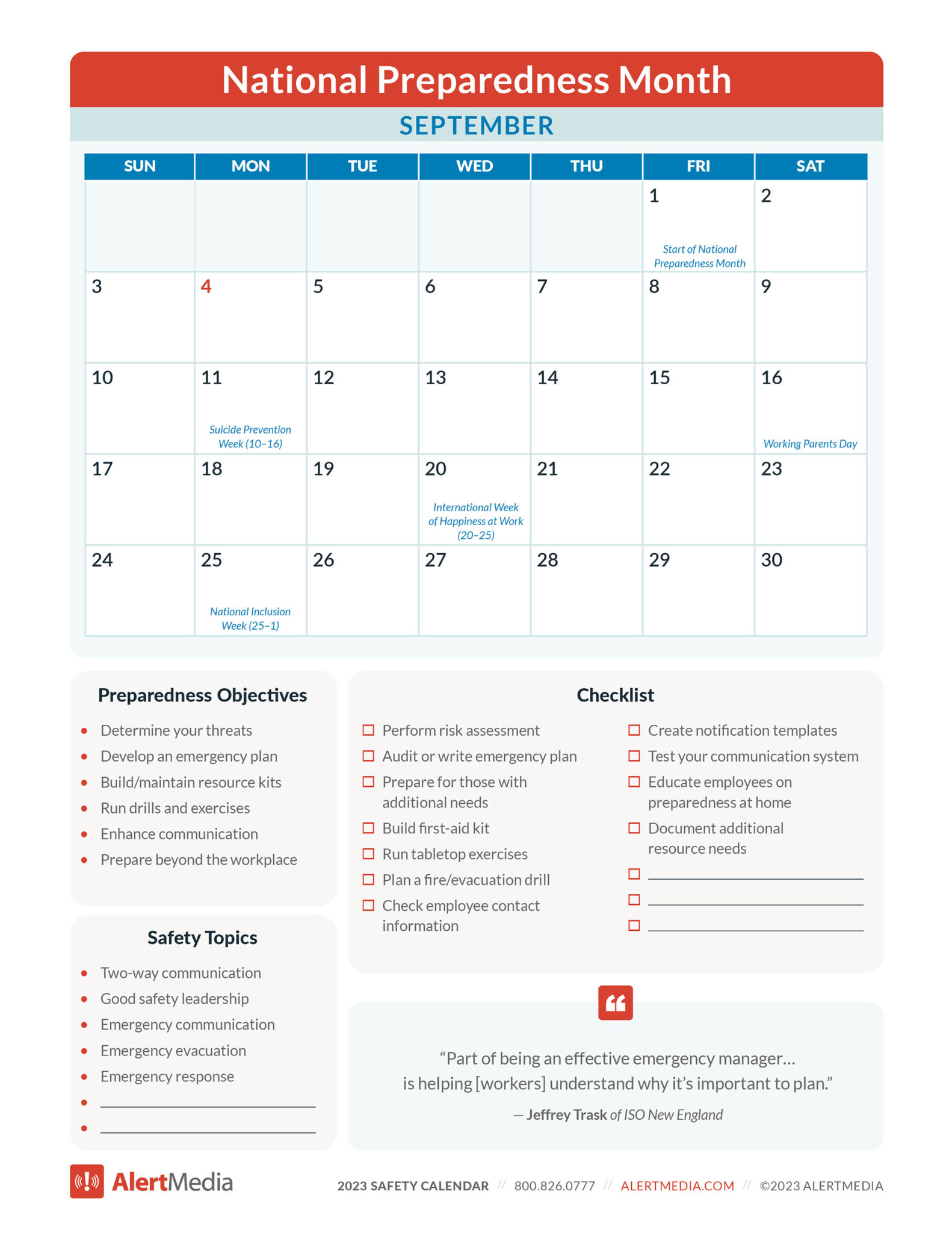 National Preparedness Month—Build a Plan for 2024 AlertMedia