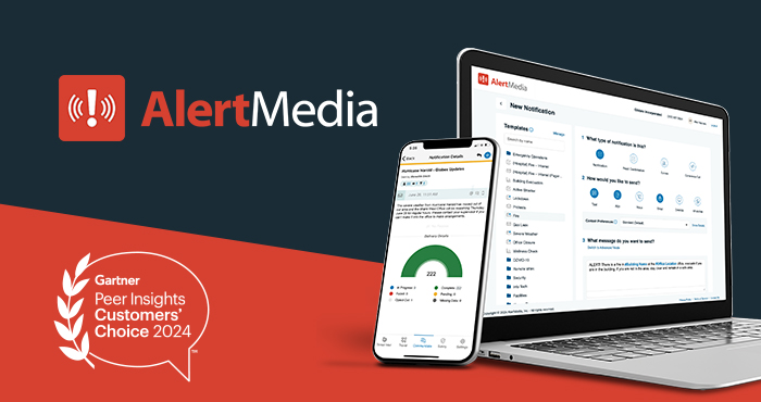 AlertMedia Named Customers’ Choice in 2024 Gartner Peer Insights™ Voice of the Customer for Emergency/Mass Notification Services Solutions Report