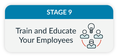 Business continuity stage nine is to train and educate your employees