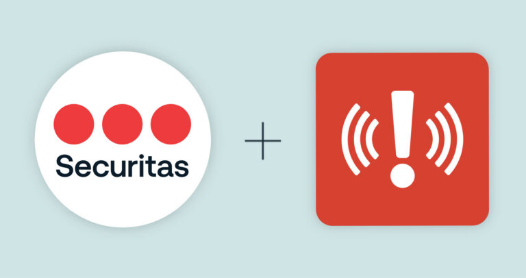 Securitas and AlertMedia logo lockup
