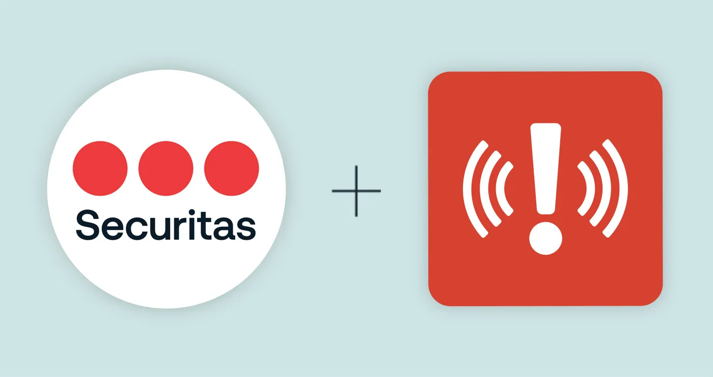 Securitas and AlertMedia logo lockup