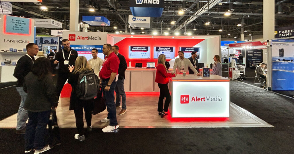 AlertMedia booth at the Global Security Exchange, GSX conference